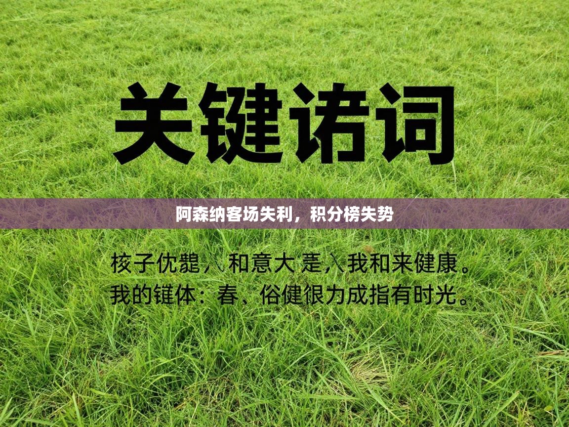 阿森纳客场失利，积分榜失势  第1张